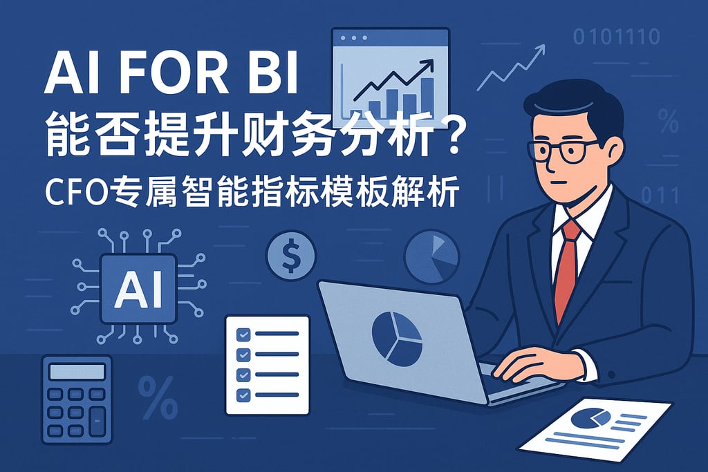 AI For BI能否提升财务分析？CFO专属智能指标模板解析
